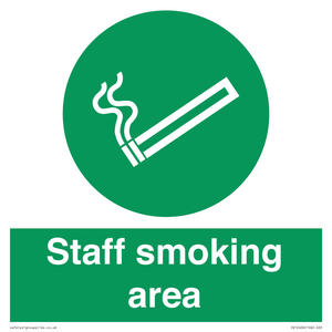Staff smoking area